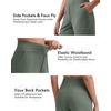 image:imageG4Free EverGoing Womens Casual Shorts High Waisted 4  5 Comfy Shorts with Pockets for Yoga Workout LoungeGrey Sage