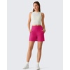 image:imageG4Free EverGoing Womens Casual Shorts High Waisted 4  5 Comfy Shorts with Pockets for Yoga Workout LoungeHot Pink