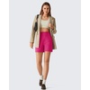 image:imageG4Free EverGoing Womens Casual Shorts High Waisted 4  5 Comfy Shorts with Pockets for Yoga Workout LoungeHot Pink