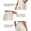 image:imageG4Free EverGoing Womens Casual Shorts High Waisted 4  5 Comfy Shorts with Pockets for Yoga Workout LoungeIvory