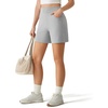 image:imageG4Free EverGoing Womens Casual Shorts High Waisted 4  5 Comfy Shorts with Pockets for Yoga Workout LoungeLight Gray