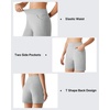 image:imageG4Free EverGoing Womens Casual Shorts High Waisted 4  5 Comfy Shorts with Pockets for Yoga Workout LoungeLight Gray