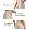 image:imageG4Free EverGoing Womens Casual Shorts High Waisted 4  5 Comfy Shorts with Pockets for Yoga Workout LoungeLight Khaki