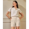image:imageG4Free EverGoing Womens Casual Shorts High Waisted 4  5 Comfy Shorts with Pockets for Yoga Workout LoungeLight Khaki