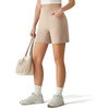 image:imageG4Free EverGoing Womens Casual Shorts High Waisted 4  5 Comfy Shorts with Pockets for Yoga Workout LoungeLight Khaki