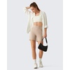 image:imageG4Free EverGoing Womens Casual Shorts High Waisted 4  5 Comfy Shorts with Pockets for Yoga Workout LoungeLight Khaki