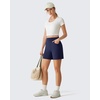 image:imageG4Free EverGoing Womens Casual Shorts High Waisted 4  5 Comfy Shorts with Pockets for Yoga Workout LoungeRoyal Blue