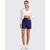 image:imageG4Free EverGoing Womens Casual Shorts High Waisted 4  5 Comfy Shorts with Pockets for Yoga Workout LoungeRoyal Blue