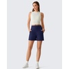 image:imageG4Free EverGoing Womens Casual Shorts High Waisted 4  5 Comfy Shorts with Pockets for Yoga Workout LoungeRoyal Blue