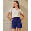 image:imageG4Free EverGoing Womens Casual Shorts High Waisted 4  5 Comfy Shorts with Pockets for Yoga Workout LoungeRoyal Blue