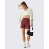 image:imageG4Free EverGoing Womens Casual Shorts High Waisted 4  5 Comfy Shorts with Pockets for Yoga Workout LoungeWine