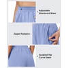 image:imageG4Free High Waisted Casual Shorts Women 35Adjustable Drawstring A Line Workout Shorts with Zip PocketsCornflower Blue