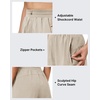 image:imageG4Free High Waisted Casual Shorts Women 35Adjustable Drawstring A Line Workout Shorts with Zip PocketsWarm Ash Gray
