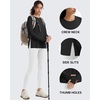 image:imageG4Free Lightbreeze UPF 50 Sun Shirts for Women  High Side Slits Long Sleeve Workout Tops Quick Dry Hiking RunningBlack