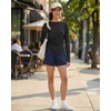image:imageG4Free Lightbreeze UPF 50 Sun Shirts for Women  High Side Slits Long Sleeve Workout Tops Quick Dry Hiking RunningBlack