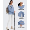 image:imageG4Free Lightbreeze UPF 50 Sun Shirts for Women  High Side Slits Long Sleeve Workout Tops Quick Dry Hiking RunningDusty Blue