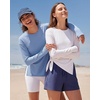 image:imageG4Free Lightbreeze UPF 50 Sun Shirts for Women  High Side Slits Long Sleeve Workout Tops Quick Dry Hiking RunningWhite