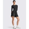 image:imageG4Free Lightbreeze Womens UPF 50 Long Sleeve Workout Tops Crop Rash Guard Quick Dry Sun Shirts Running Yoga Athletic GymBlack