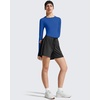 image:imageG4Free Lightbreeze Womens UPF 50 Long Sleeve Workout Tops Crop Rash Guard Quick Dry Sun Shirts Running Yoga Athletic GymBlue