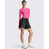 image:imageG4Free Lightbreeze Womens UPF 50 Long Sleeve Workout Tops Crop Rash Guard Quick Dry Sun Shirts Running Yoga Athletic GymHot Pink
