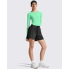 image:imageG4Free Lightbreeze Womens UPF 50 Long Sleeve Workout Tops Crop Rash Guard Quick Dry Sun Shirts Running Yoga Athletic GymMint Green