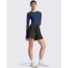 image:imageG4Free Lightbreeze Womens UPF 50 Long Sleeve Workout Tops Crop Rash Guard Quick Dry Sun Shirts Running Yoga Athletic GymNavy