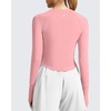 image:imageG4Free Lightbreeze Womens UPF 50 Long Sleeve Workout Tops Crop Rash Guard Quick Dry Sun Shirts Running Yoga Athletic GymPink