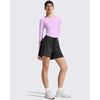 image:imageG4Free Lightbreeze Womens UPF 50 Long Sleeve Workout Tops Crop Rash Guard Quick Dry Sun Shirts Running Yoga Athletic GymPurple