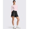image:imageG4Free Lightbreeze Womens UPF 50 Long Sleeve Workout Tops Crop Rash Guard Quick Dry Sun Shirts Running Yoga Athletic GymSmoky Blush