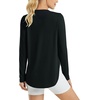 image:imageG4Free Lightbreeze Womens UPF 50 Long Sleeve Workout Tops Quick Dry UV Sun Shirt Running Gym Hiking Yoga Casual LightweightBlack