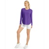 image:imageG4Free Lightbreeze Womens UPF 50 Long Sleeve Workout Tops Quick Dry UV Sun Shirt Running Gym Hiking Yoga Casual LightweightDark Purple