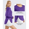 image:imageG4Free Lightbreeze Womens UPF 50 Long Sleeve Workout Tops Quick Dry UV Sun Shirt Running Gym Hiking Yoga Casual LightweightDark Purple