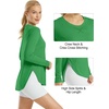 image:imageG4Free Lightbreeze Womens UPF 50 Long Sleeve Workout Tops Quick Dry UV Sun Shirt Running Gym Hiking Yoga Casual LightweightForest Green