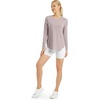 image:imageG4Free Lightbreeze Womens UPF 50 Long Sleeve Workout Tops Quick Dry UV Sun Shirt Running Gym Hiking Yoga Casual LightweightGray Lilac