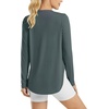 image:imageG4Free Lightbreeze Womens UPF 50 Long Sleeve Workout Tops Quick Dry UV Sun Shirt Running Gym Hiking Yoga Casual LightweightGrey Sage
