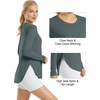 image:imageG4Free Lightbreeze Womens UPF 50 Long Sleeve Workout Tops Quick Dry UV Sun Shirt Running Gym Hiking Yoga Casual LightweightGrey Sage
