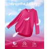 image:imageG4Free Lightbreeze Womens UPF 50 Long Sleeve Workout Tops Quick Dry UV Sun Shirt Running Gym Hiking Yoga Casual LightweightHot Pink