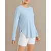 image:imageG4Free Lightbreeze Womens UPF 50 Long Sleeve Workout Tops Quick Dry UV Sun Shirt Running Gym Hiking Yoga Casual LightweightLight Denim