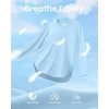 image:imageG4Free Lightbreeze Womens UPF 50 Long Sleeve Workout Tops Quick Dry UV Sun Shirt Running Gym Hiking Yoga Casual LightweightLight Denim