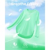 image:imageG4Free Lightbreeze Womens UPF 50 Long Sleeve Workout Tops Quick Dry UV Sun Shirt Running Gym Hiking Yoga Casual LightweightMint Green