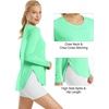 image:imageG4Free Lightbreeze Womens UPF 50 Long Sleeve Workout Tops Quick Dry UV Sun Shirt Running Gym Hiking Yoga Casual LightweightMint Green