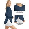 image:imageG4Free Lightbreeze Womens UPF 50 Long Sleeve Workout Tops Quick Dry UV Sun Shirt Running Gym Hiking Yoga Casual LightweightNavy