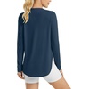 image:imageG4Free Lightbreeze Womens UPF 50 Long Sleeve Workout Tops Quick Dry UV Sun Shirt Running Gym Hiking Yoga Casual LightweightNavy