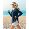 image:imageG4Free Lightbreeze Womens UPF 50 Long Sleeve Workout Tops Quick Dry UV Sun Shirt Running Gym Hiking Yoga Casual LightweightNavy