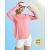 image:imageG4Free Lightbreeze Womens UPF 50 Long Sleeve Workout Tops Quick Dry UV Sun Shirt Running Gym Hiking Yoga Casual LightweightPink