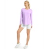 image:imageG4Free Lightbreeze Womens UPF 50 Long Sleeve Workout Tops Quick Dry UV Sun Shirt Running Gym Hiking Yoga Casual LightweightPurple