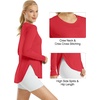 image:imageG4Free Lightbreeze Womens UPF 50 Long Sleeve Workout Tops Quick Dry UV Sun Shirt Running Gym Hiking Yoga Casual LightweightRed