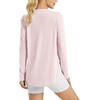 image:imageG4Free Lightbreeze Womens UPF 50 Long Sleeve Workout Tops Quick Dry UV Sun Shirt Running Gym Hiking Yoga Casual LightweightSmoky Blush