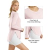 image:imageG4Free Lightbreeze Womens UPF 50 Long Sleeve Workout Tops Quick Dry UV Sun Shirt Running Gym Hiking Yoga Casual LightweightSmoky Blush