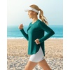 image:imageG4Free Lightbreeze Womens UPF 50 Long Sleeve Workout Tops Quick Dry UV Sun Shirt Running Gym Hiking Yoga Casual LightweightTeal